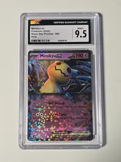 2023 POKEMON MIMIKYU EX - BLACK STAR PROMOS (004) HOLO - CGC 9.5 MINT+ - Image 1