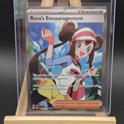 NM+ Rosa's Encouragement 114/088 Ultra Rare Full Art Perfect Order -Pokemon TCG - Image 1