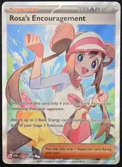 NM+ Rosa's Encouragement 114/088 Ultra Rare Full Art Perfect Order -Pokemon TCG - Image 2