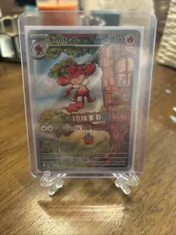 Simisear 100/086 Holo Illustration Rare White Flare Pokemon Near Mint WHT EN - Image 1