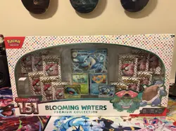 Pokemon TCG Scarlet & Violet 151 Blooming Waters Premium Collection Box - Image 1