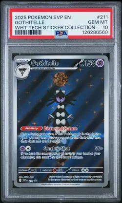 2025 POKEMON SVP EN-SV BLACK STAR PROMO #211 GOTHITELLE PSA 10 - Image 1