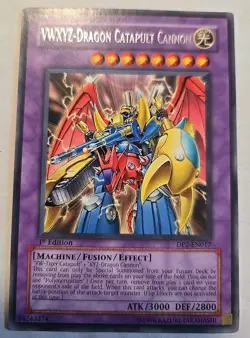 1996 Konami Yu-Gi-Oh! TCG VWXYZ Dragon Catapult Cannon DP2-EN017 Gaming Card - Image 1