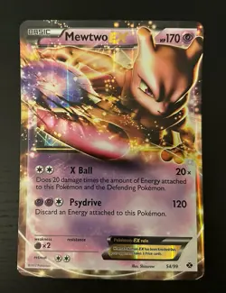 POKEMON PROMO CARD - JUMBO/OVERSIZED MEWTWO EX 54/99 - Image 1