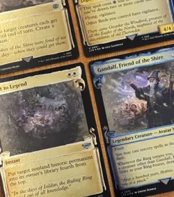 MTG LotR Cards NM Foil Showcase Scrolls Lot, Lord Rings LTR, Gandalf Collector - Image 4