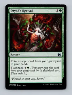 Dryad's Revival Innistrad: Midnight Hunt Non-Foil MTG LP - Image 1