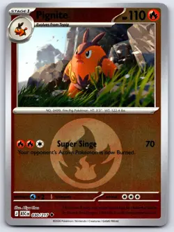 PIGNITE 030/217 ENERGY REVERSE HOLO ME: ASCENDED HEROES POKEMON NEAR MINT - Image 1