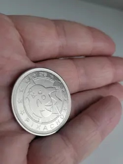 Fresh Pokemon Pikachu Metal Coin No 25 Nintendo Wizards 2000 - Image 4