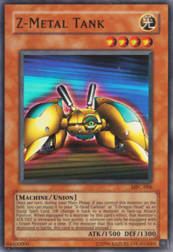 Z-Metal Tank - MFC-006 - Super Rare - Unlimited Edition - Heavily Played - Image 1