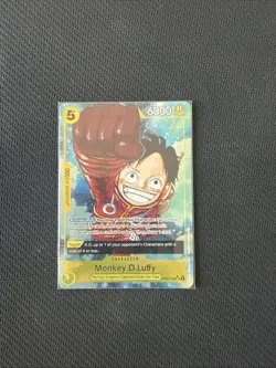 Alt Art One Piece Monkey.D.Luffy OP07-109 Super Rare Card Game English TCG CCG - Image 1