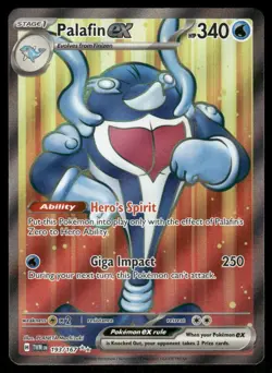 Pokemon Cards Palafin ex 193/167 Twilight Masquerade Ultra Rare NM - Image 1
