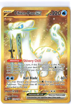 Chien-Pao ex - 274/193 Paldea Evolved Gold Pokemon Card - NM/MINT - Image 1