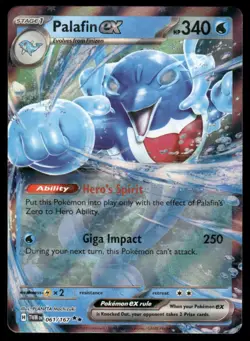 Pokemon Cards Palafin ex 061/167 Twilight Masquerade Double Rare NM *2 - Image 1