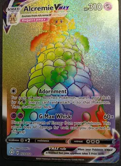 Pokemon Lot of 5 Cards W/ Alcremie & Glaceon Vmax ULTRA RARE Holos Variety - Image 5