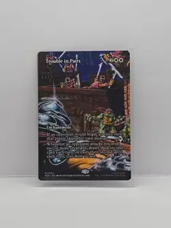 Magic the Gathering: Trouble in Pairs (Borderless) Teenage Mutant Ninja Turtles - Image 1