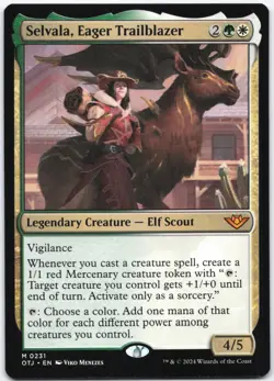 Selvala, Eager Trailblazer M Outlaws of Thunder Junction 231 NM - Image 1