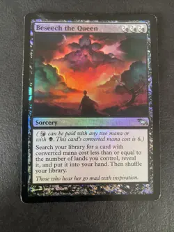 Beseech The Queen - Shadowmoor - Foil - Mtg - Single - Played - Image 1