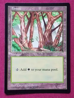 Magic The Gathering ASIA PACIFIC LAND PROGRAM APAC FOREST CHINA blue pack MTG - Image 1