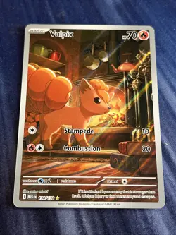 Vulpix 138/132 IR Illustration Rare Pokemon Mega Evolution - Image 1