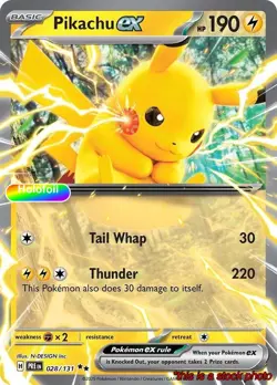 Pikachu ex - 028/131 [Pokemon PRE - 028/131] Holofoil - Image 1