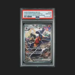 Pokemon Destined Rivals Cynthia's Garchomp Ex Special Illustration Rare PSA 10 - Image 1