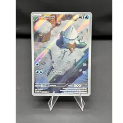 Pokemon tcg Me01: Mega Evolution Snover 140/132 illustration rare holo English - Image 1