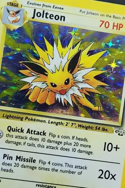 Jolteon 4/64 Pokemon Jungle Holo 1999 - MP - Image 2