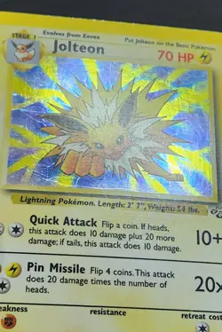 Jolteon 4/64 Pokemon Jungle Holo 1999 - MP - Image 3