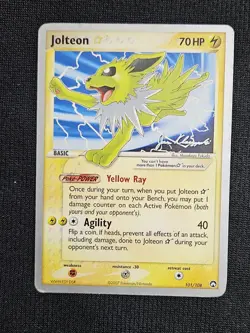 2008 Pokemon TCG WC Decks Psychic Lock Jason Klaczynski Jolteon Gold Star - Image 1