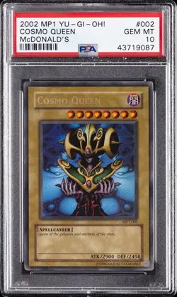 2002 YU-GI-OH! MCDONALD'S MCDONALD'S #002 COSMO QUEEN PSA 10 - Image 1