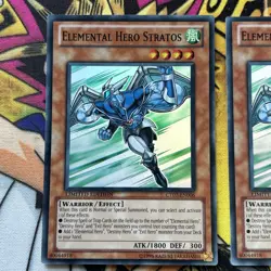 1x Elemental HERO Stratos CT07-EN006 Near Mint Super Rare Limited Edition YuGiOh - Image 3