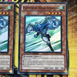 1x Elemental HERO Stratos CT07-EN006 Near Mint Super Rare Limited Edition YuGiOh - Image 4