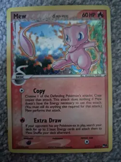 2007 Pokemon Mew Holo Delta Species Holo Card 3/17 - Corrected Back! - Image 1