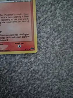 2007 Pokemon Mew Holo Delta Species Holo Card 3/17 - Corrected Back! - Image 3