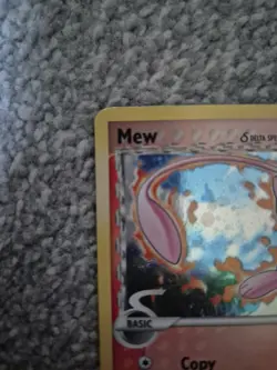 2007 Pokemon Mew Holo Delta Species Holo Card 3/17 - Corrected Back! - Image 5