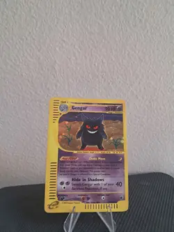 Pokemon Gengar Card 13/165 Holo Carte Ectoplasma Vintage Neo Expedition ♡ - Image 4