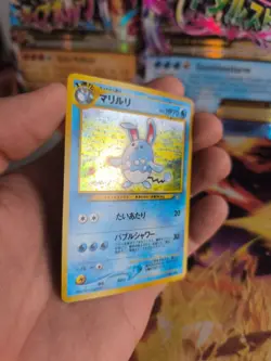 Pokemon Karte Card Azumarill Neo Genesis Game 2000 Holo Wotc japanese NM- Swirl - Image 3