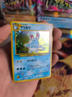 Pokemon Karte Card Azumarill Neo Genesis Game 2000 Holo Wotc japanese NM- Swirl - Image 5