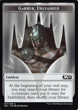 Emblem - Garruk, Unleashed T Core Set 2021 17 LP - Image 1