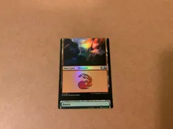 MTG Magic Mountain/Forest Foil x1 2019 M19 NFC Miscut - Image 1