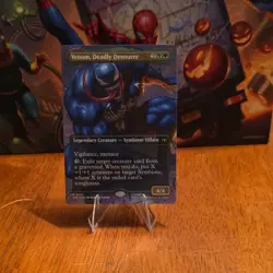 Wizards of the Coast MTG Venom, Deadly Devourer Legendary Creature Marvel - Image 1