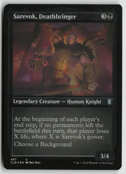 Sarevok, Deathbringer (Foil Etched) LP 497 Battle for Baldur's Gate MTG - Image 1