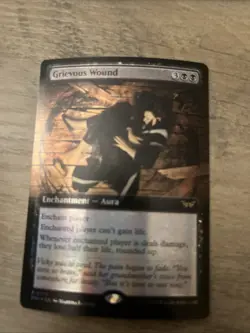 Grievous Wound (Extended Art) 375 NM Foil Duskmourn: House of Horror MTG EN - Image 1