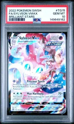 PSA 10 SYLVEON VMAX TG15 BRILLIANT STAR SWORD & SHIELD TRAINER GALLERY POKEMON - Image 1