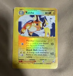 Nintendo Raichu Expedition Base Set Reverse Holo Rare 25/165 English 2002 - Image 1
