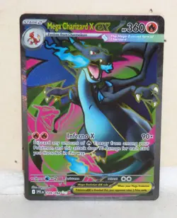 Pokemon TCG Phantasmal Flames 109/094 Mega Charizard X ex - Image 1