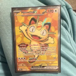 Pokemon Meowth ex Prismatic Evolutions Ultra Rare Full Art Holo EN 107/088 - Image 1