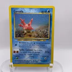Corsola 37/75 Neo Discovery NM WOTC Pokemon TCG Vintage Single - Image 1