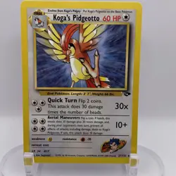 Koga's Pidgeotto 27/132 Gym Challenge NM Rare WOTC Pokemon TCG Vintage Single - Image 1