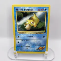 Misty's Psyduck 54/132 Gym Heroes NM Uncommon WOTC Pokemon TCG Vintage Single - Image 1